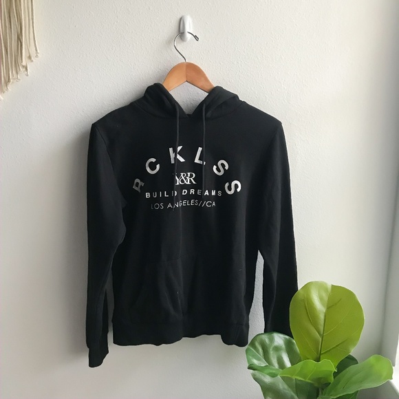 Young & Reckless Hoodie No. 98 Black Size S - Picture 1 of 6
